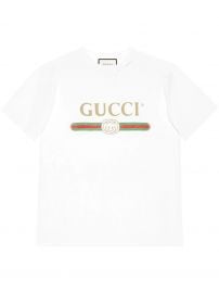 Gucci oversized logo T-shirt  oversized logo T-shirt at Farfetch